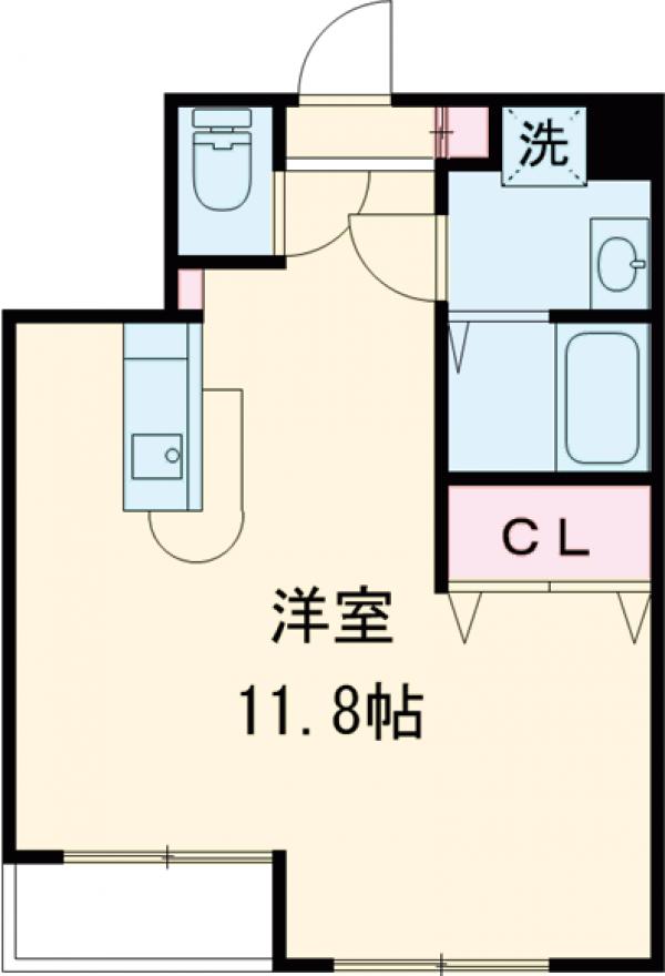 鷹番の完工年月(2010年3月)築の賃貸マンションの間取り