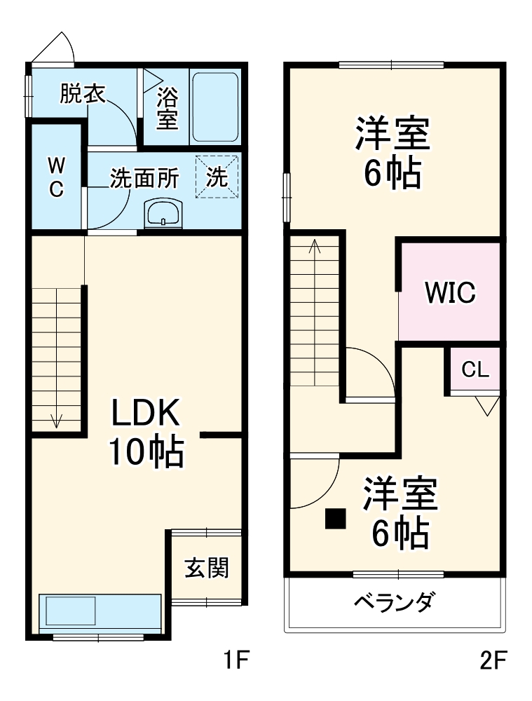御幸町貸家の間取り