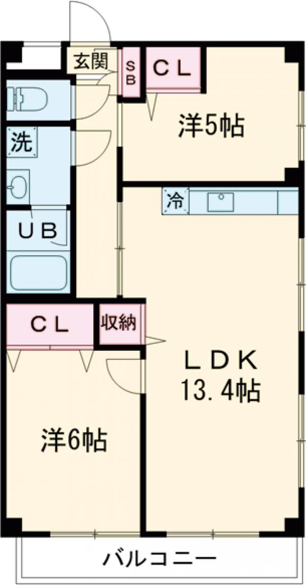 ベルメゾン小泉の間取り