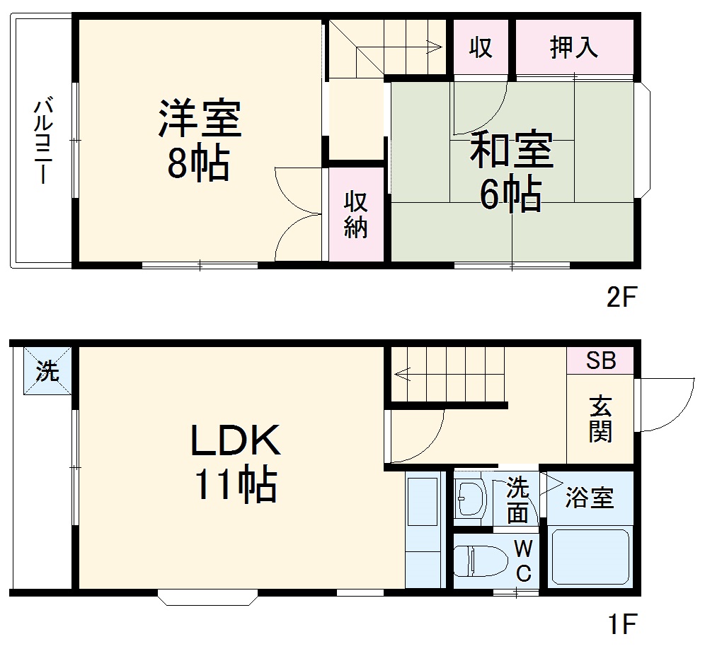 テラスサチⅠの間取り