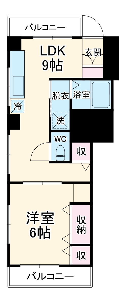 桃林ハイツの間取り