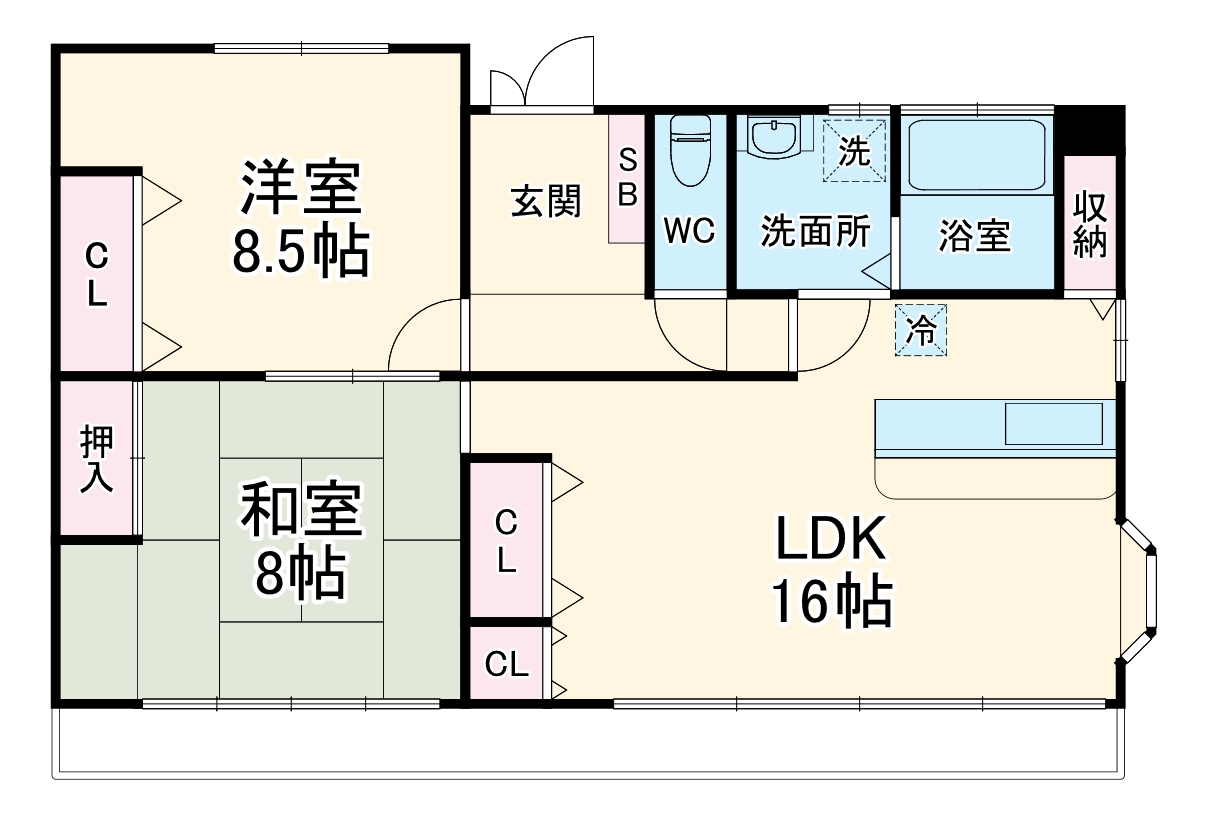 ポポロビルの間取り