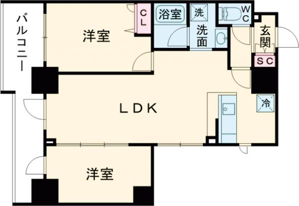 KDXレジデンス本蓮沼の間取り