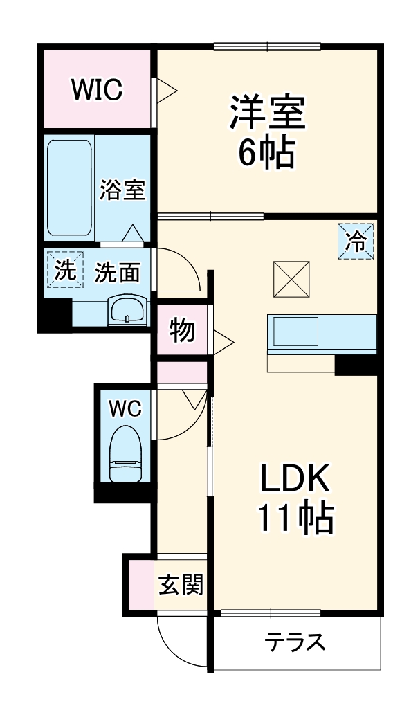 セジュール本覚寺の間取り