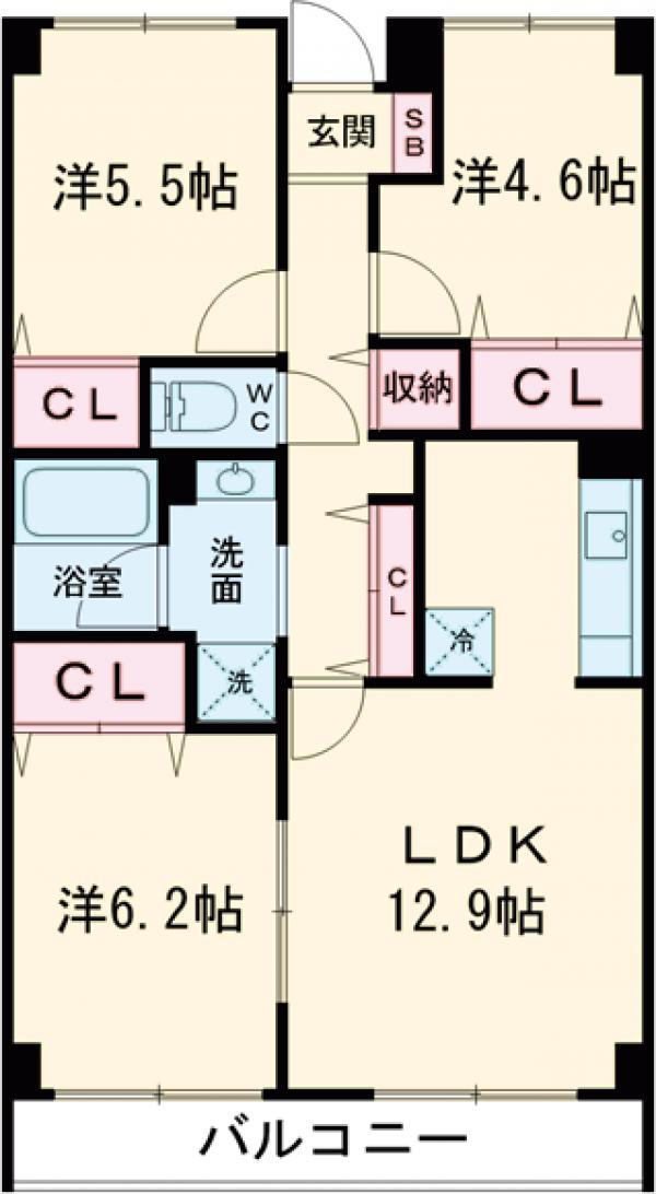 目黒本町マンションの間取り