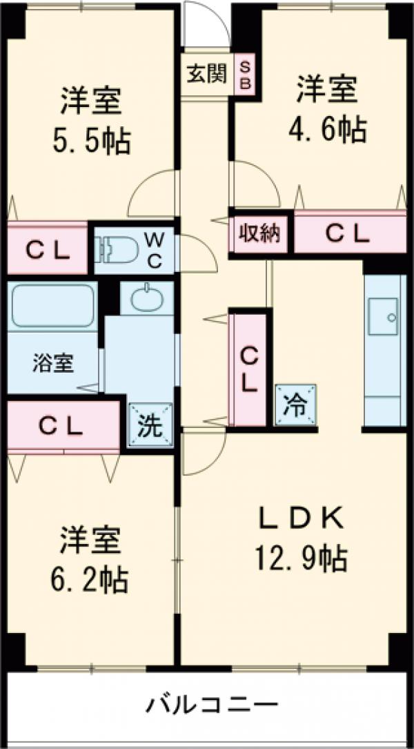 目黒本町マンションの間取り