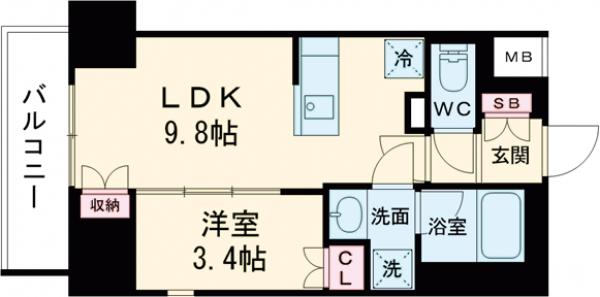 ミュプレ巣鴨駅前の間取り