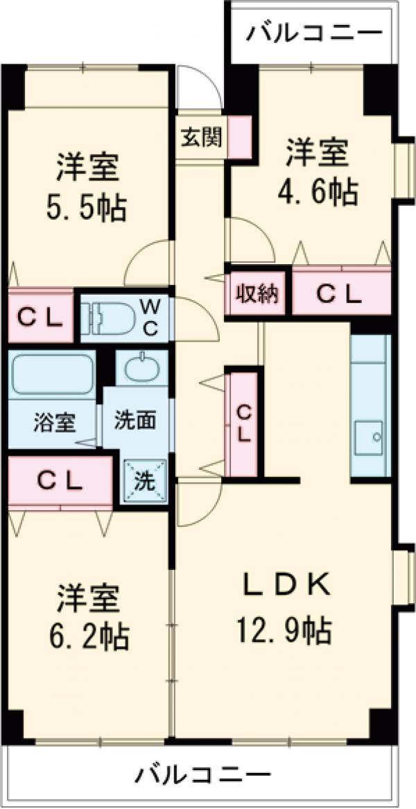 目黒本町マンションの間取り