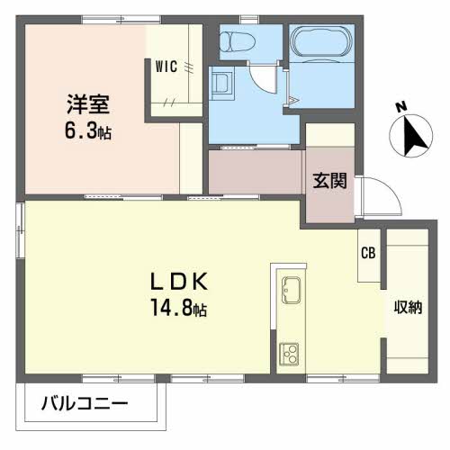 コーポ嶋田Cの間取り