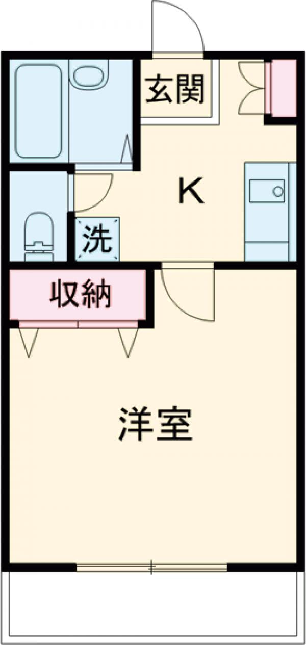 ベルジュールKの間取り