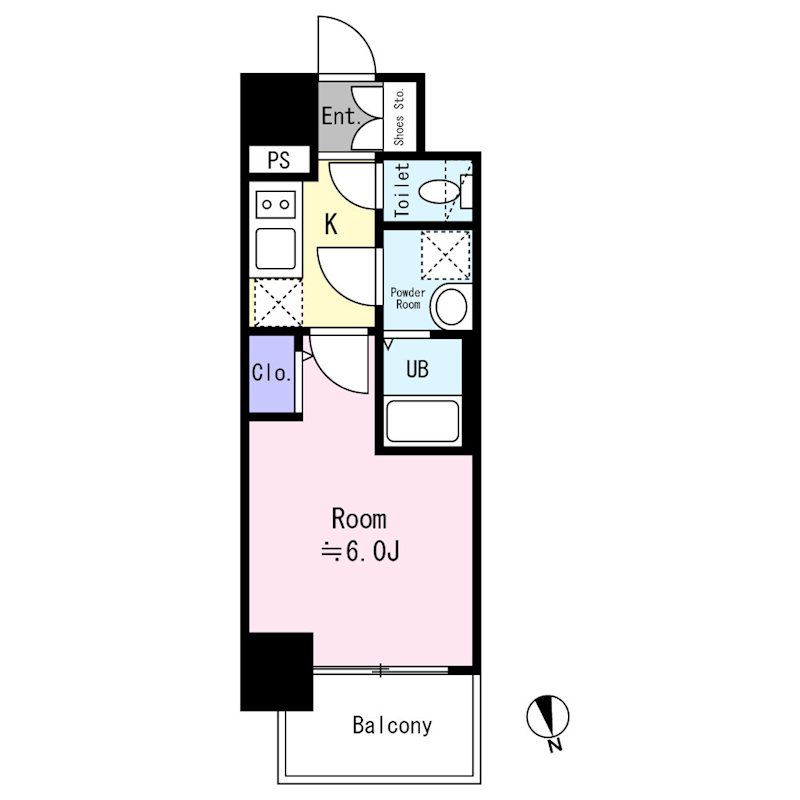エスリード難波AGREAの間取り