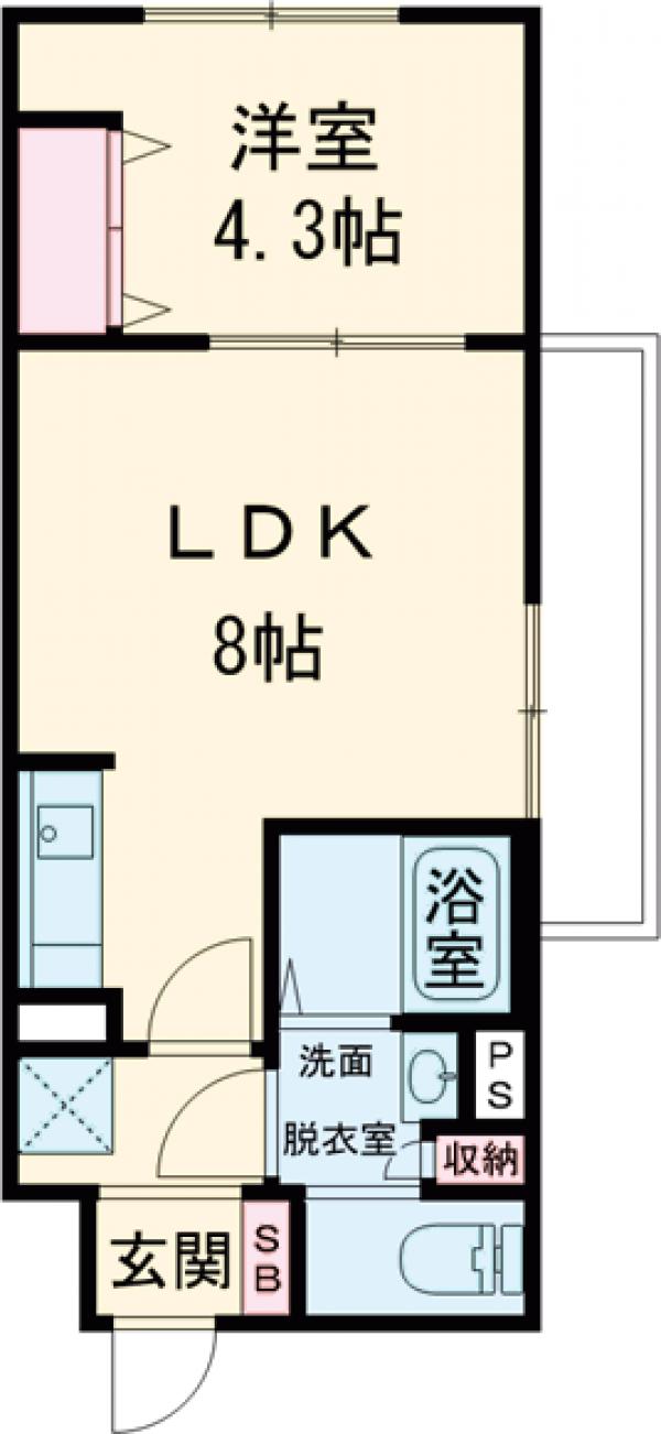 ウェルスクエアイズム巣鴨の間取り