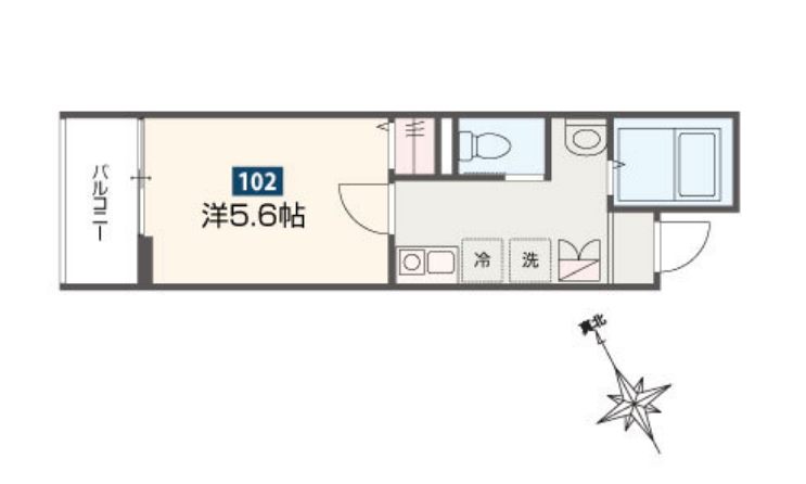 MELDIA東村山の間取り
