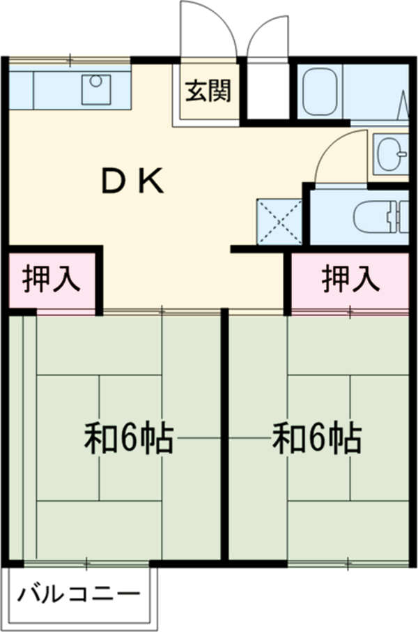 コーポ緑ヶ丘の間取り
