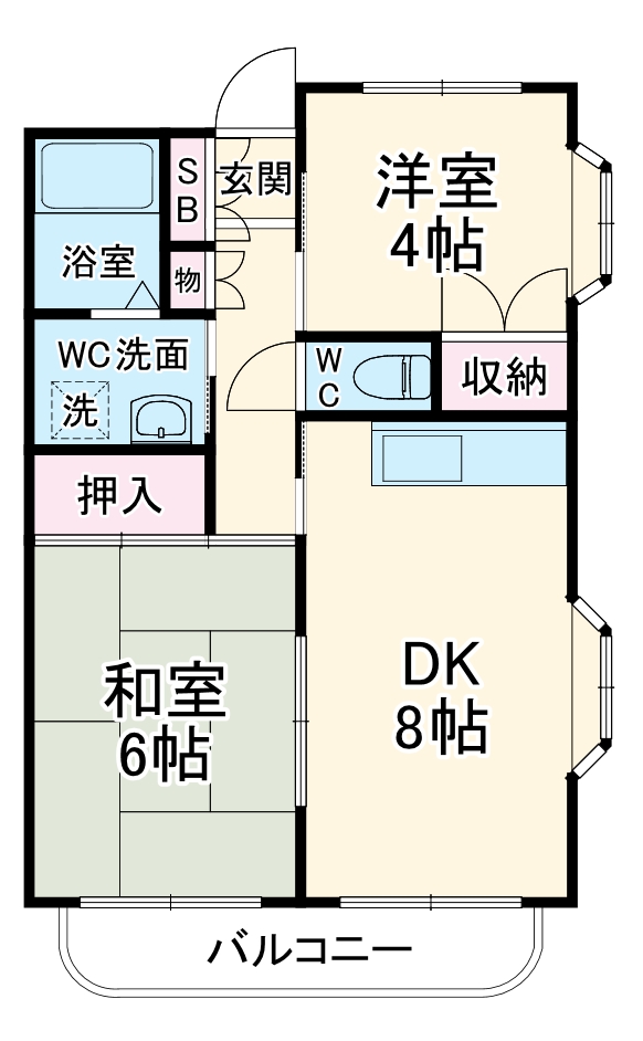 サンヒルズ徳丸の間取り