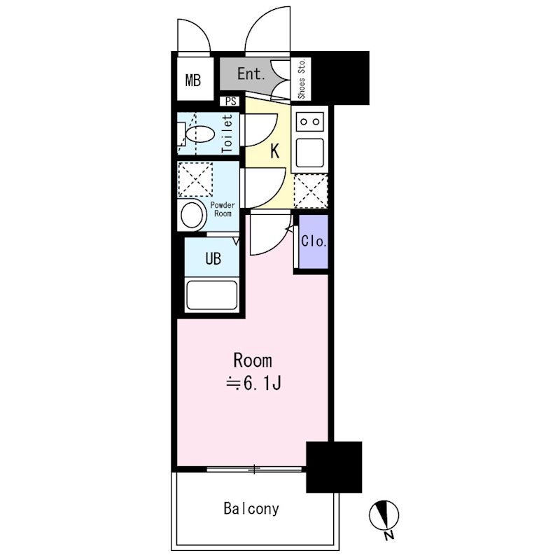 エスリード難波AGREAの間取り
