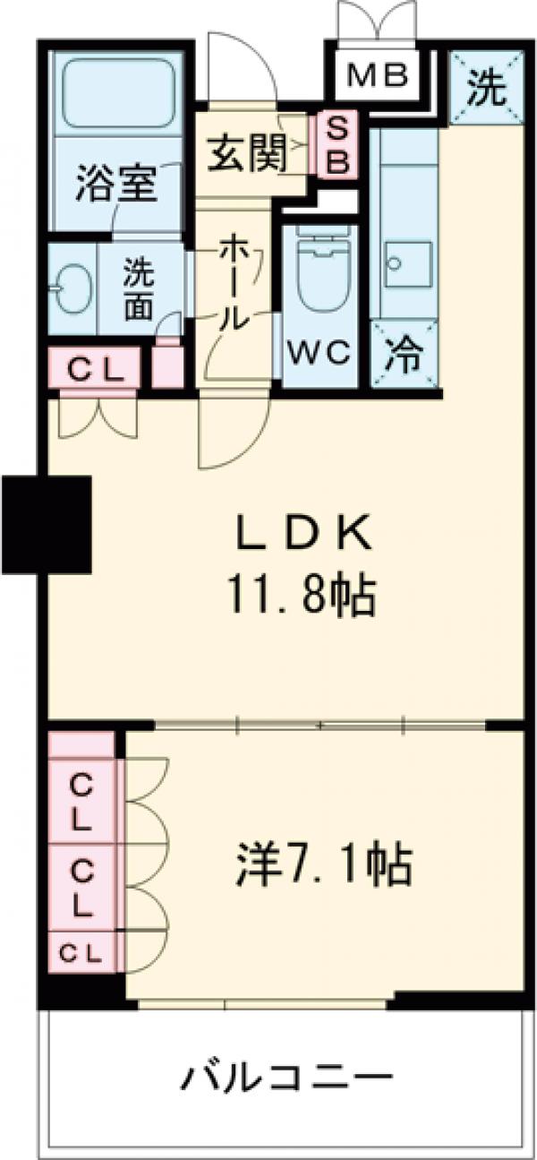 コンフォリア東池袋WESTの間取り