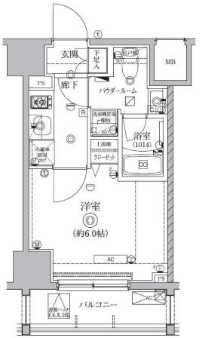 クオリタス南大井の間取り