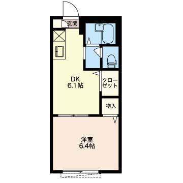 サンモール Mai Cの間取り