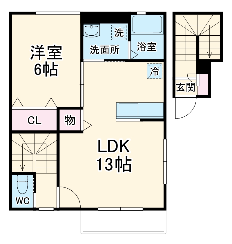 シュエット　久米川の間取り