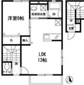 シュエット 久米川の間取り