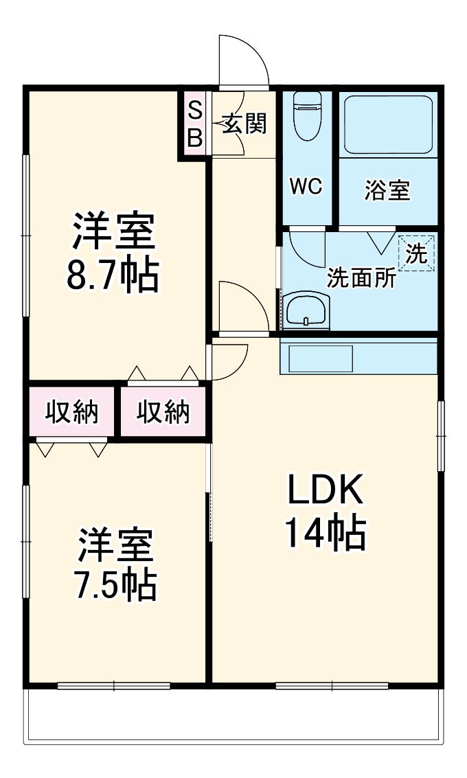 サンドエルの間取り