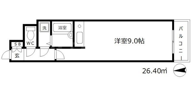 エスリード堂島の間取り