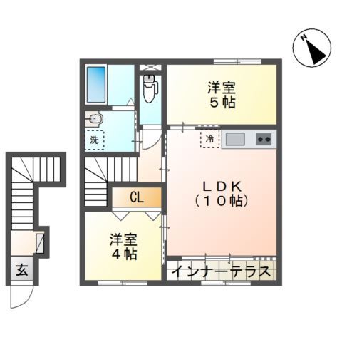 シェルル キクエイの間取り