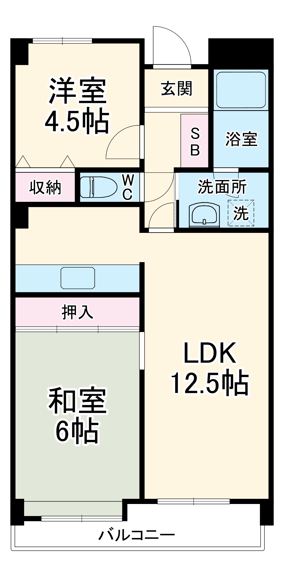 セントラーレ鳥が丘の間取り