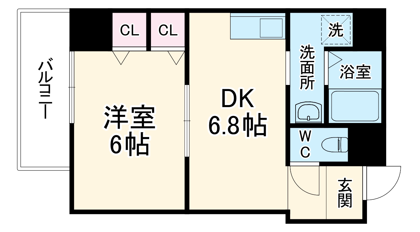 ドゥムレ西天満の間取り