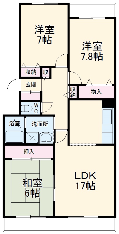 エルテナおゆみ野1の間取り