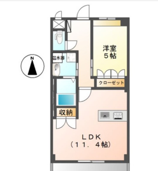 HAMAKAZEの間取り
