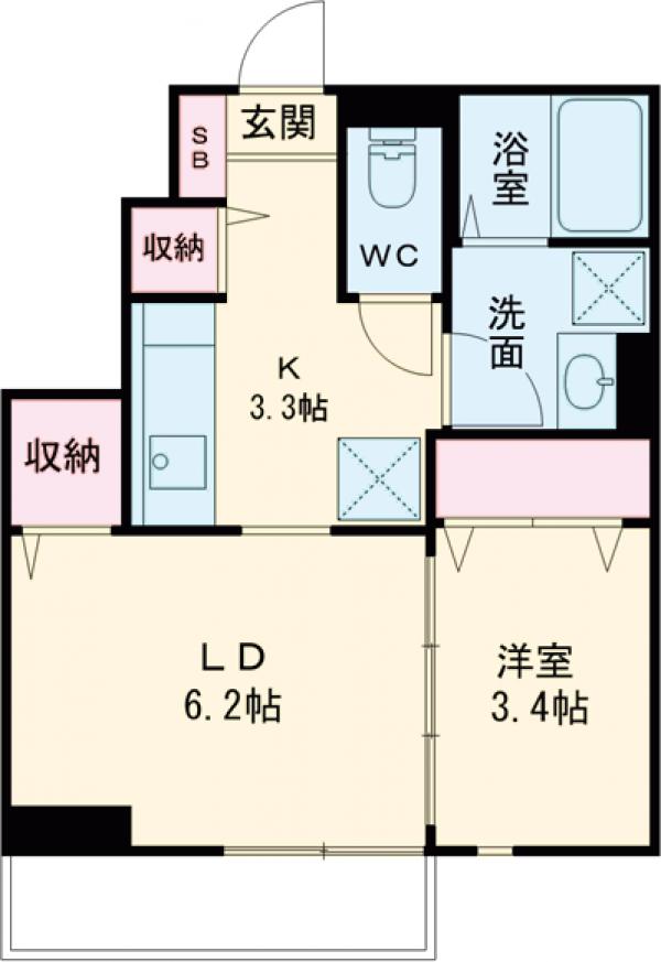 フリューゲルⅠの間取り