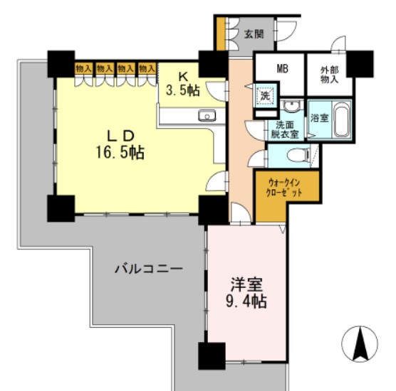 品川シーサイドビュータワーIの間取り