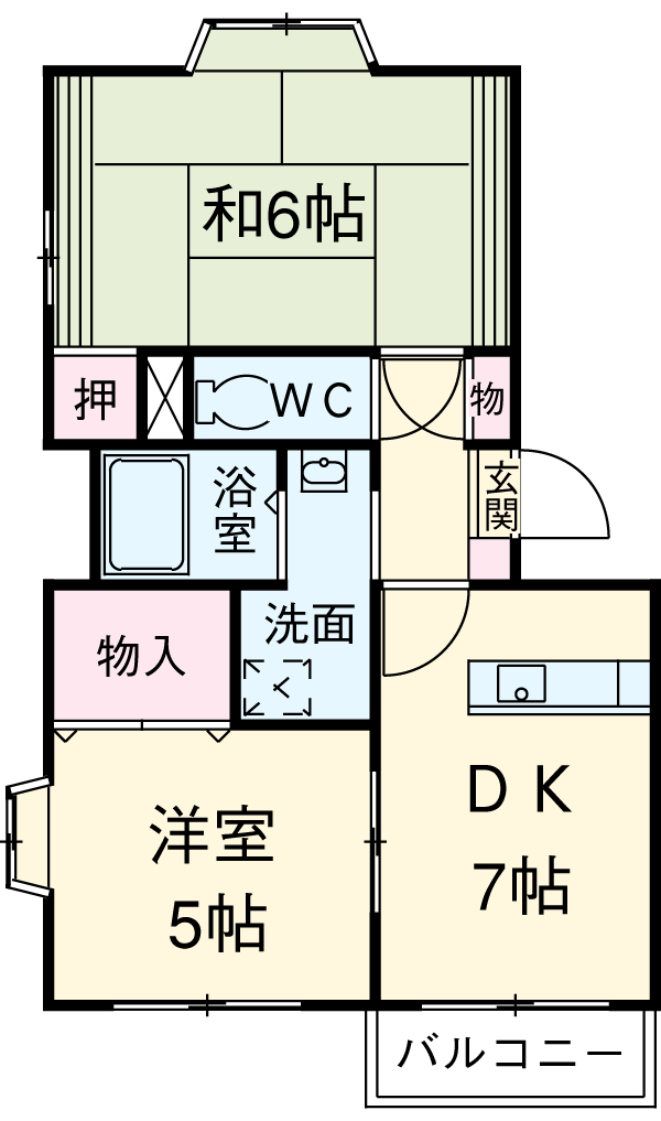 ヴィラウエハラの間取り
