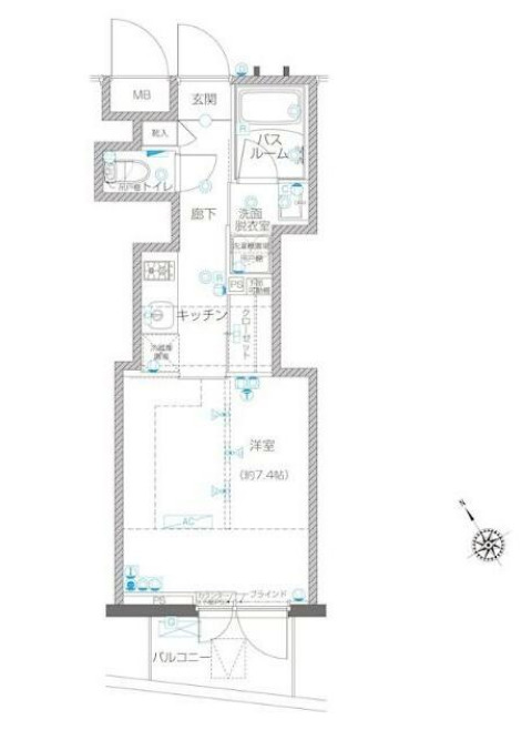 ZOOM川崎EASTの間取り