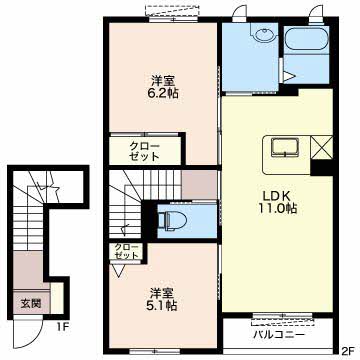 ルミエールTOKIWAの間取り