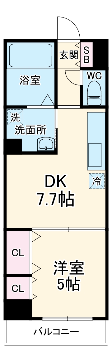 プルメリア御池の間取り