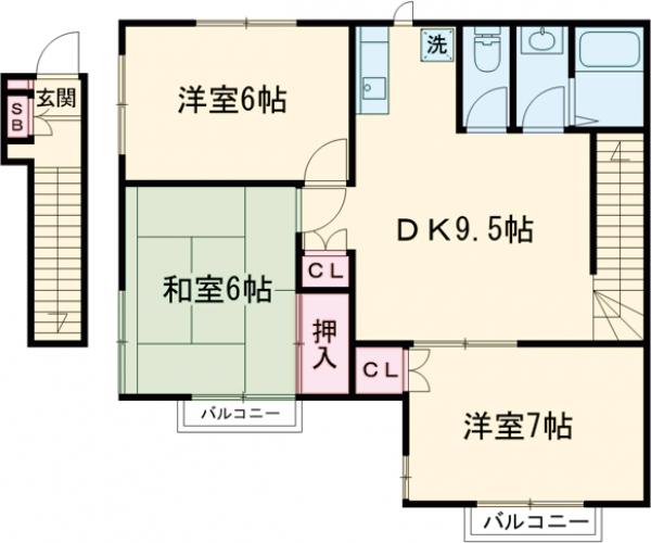 第5松韻ハイムの間取り