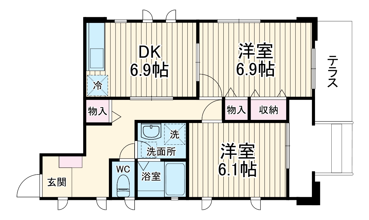 カーサベルデ加賀原の間取り
