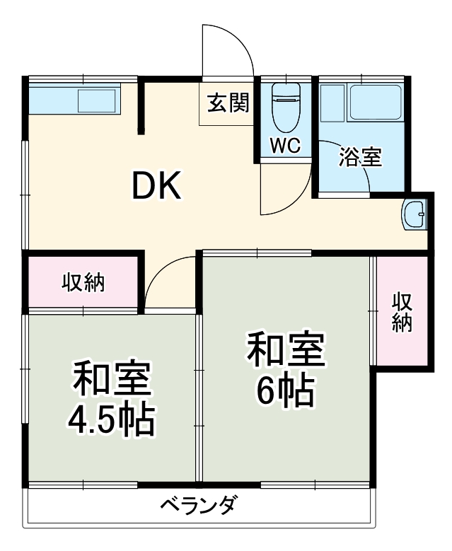 寿ハイツの間取り