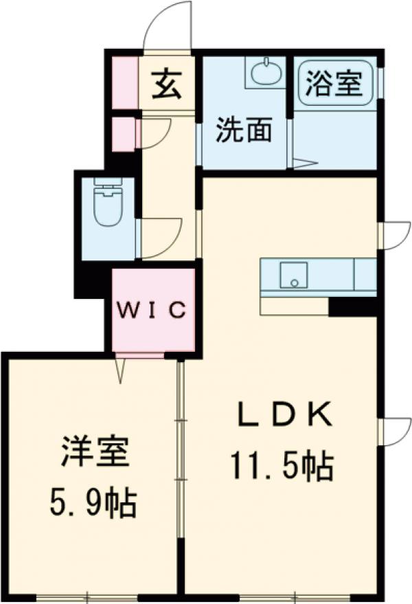 メゾン ドゥ・大橋の間取り