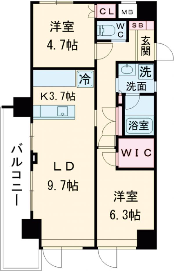パークキューブ小岩の間取り