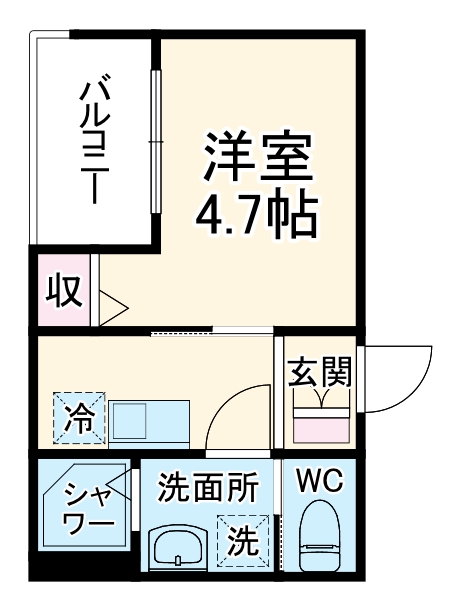 MELDIA京成稲毛の間取り