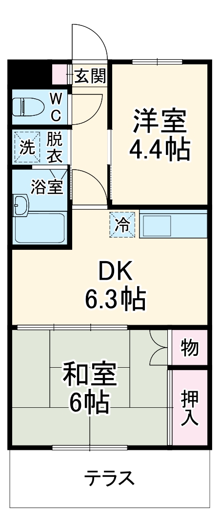 ミラドール綱島の間取り