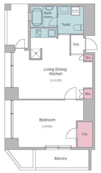 Garden I’ll Yotsuyaの間取り