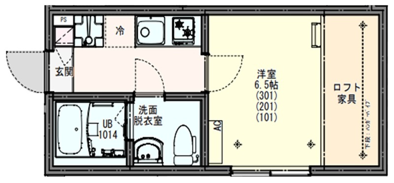 クレイス東千葉の間取り