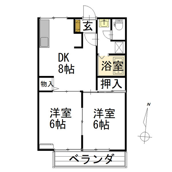 サンフォレスト二重堀の間取り