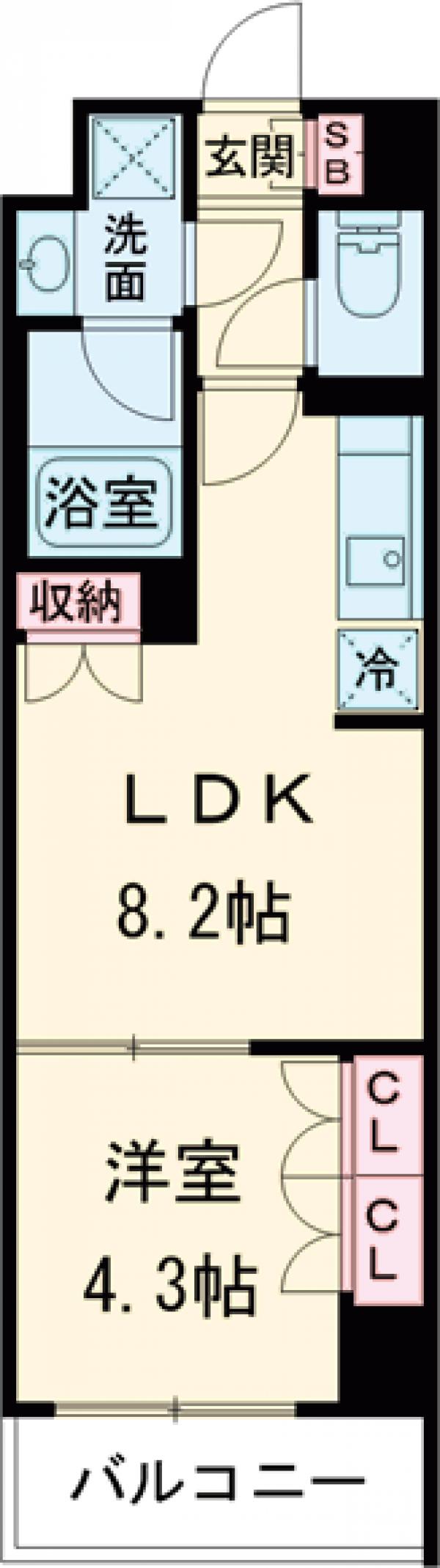 Brillia ist池尻大橋の間取り