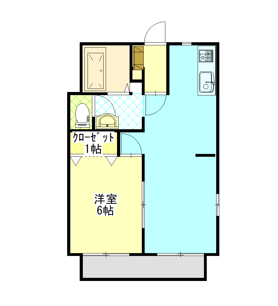 ハイツ清水G棟の間取り